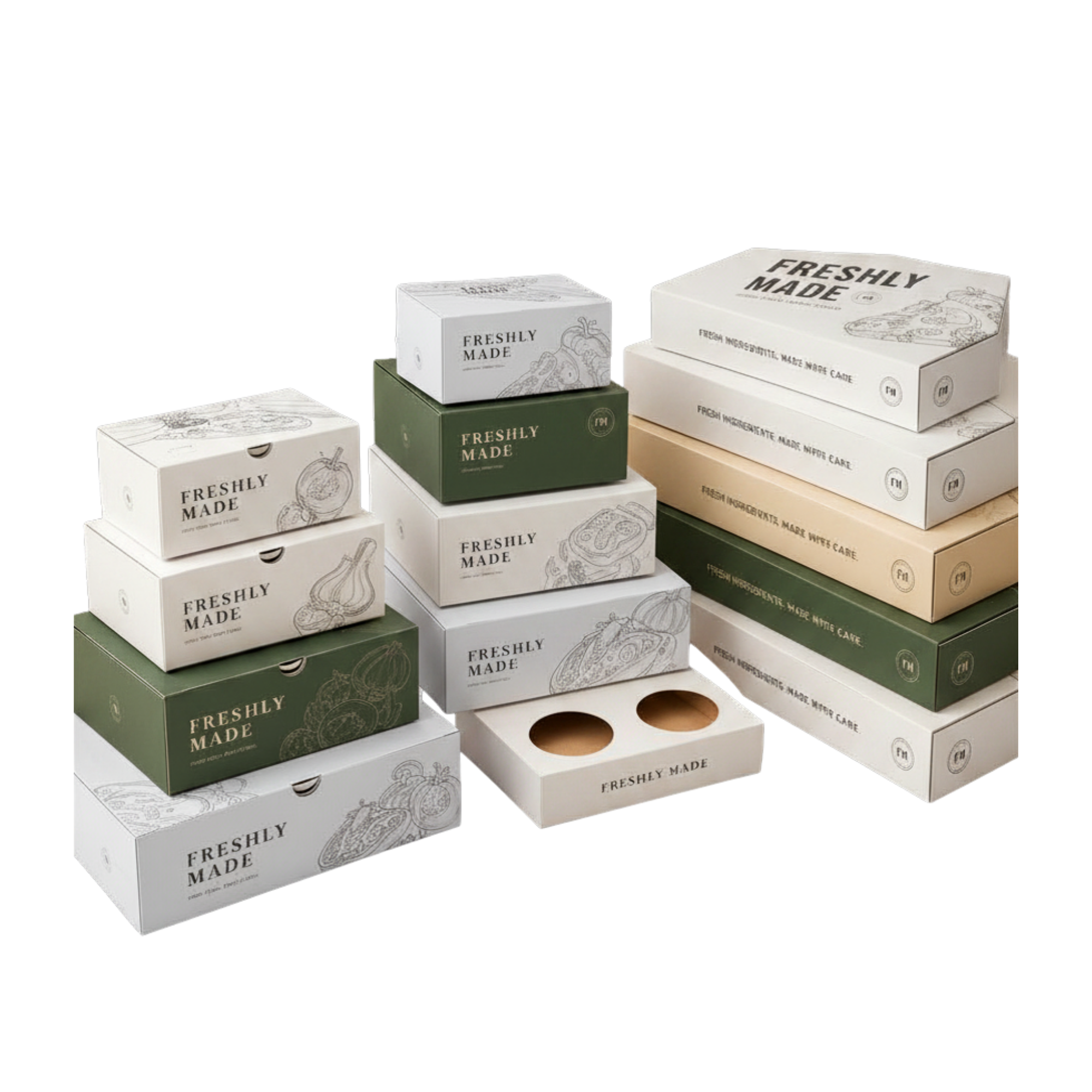Branded takeaway packaging